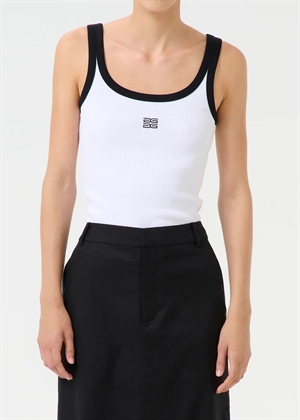 Drew contrast logo top Bright White Gestuz 